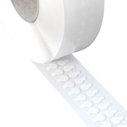Pastilles adhésives en acrylate pur double face, env. 1 mm d’épaisseur, adhérence forte/forte 15 mm | 3.000 STK