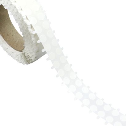 Pastilles adhésives double face en PET, adhérence forte/faible 10 mm | 5.000 STK