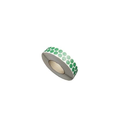 Pastilles adhésives en tissu, vert 15 mm | 5.000 STK