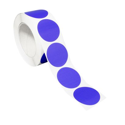 Pastilles autocollantes de couleur, en papier 40 mm | null