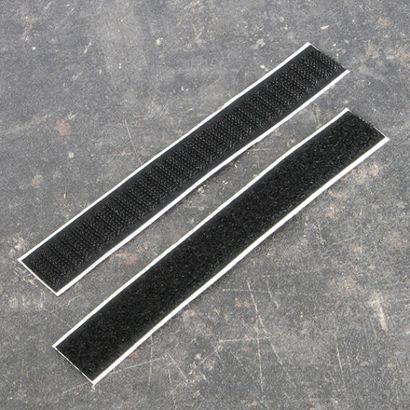 Découpes de bande auto-agrippante, adhésif, crochet et boucle (par paire) null | 20 x 150 mm