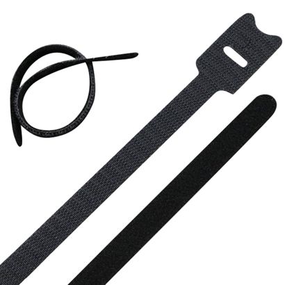 Serre-câbles auto-agrippant, 202 x 12 mm, noir 