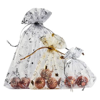 Sachets organza Noël 