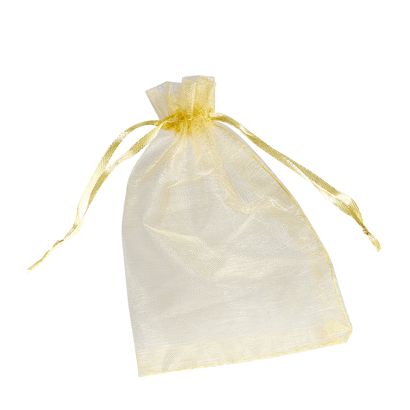 Sachets en organza avec fermeture à bande de satin null | 150 x 200 mm
