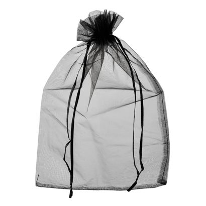 Sachets en organza avec fermeture à bande de satin null | 200 x 300 mm
