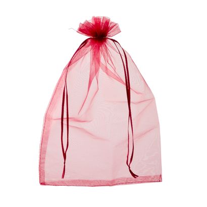 Sachets en organza avec fermeture à bande de satin null | 200 x 300 mm