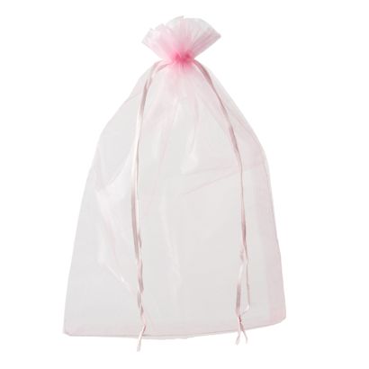 Sachets en organza avec fermeture à bande de satin null | 200 x 300 mm