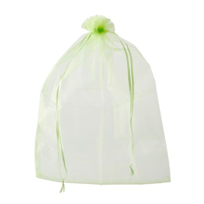 Sachets en organza avec fermeture à bande de satin null | 300 x 400 mm