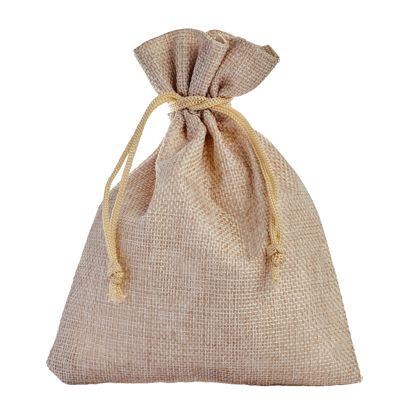 Petit sac en toile de jute 150 x 200 mm  | naturel clair 