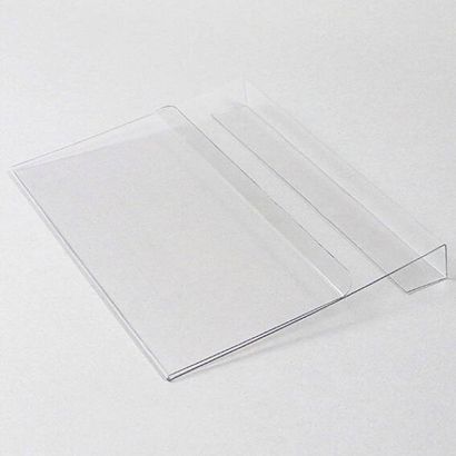 Pochette d'identification pour rehausse-palette en bois, avec pli de serrage, avant raccourci A5