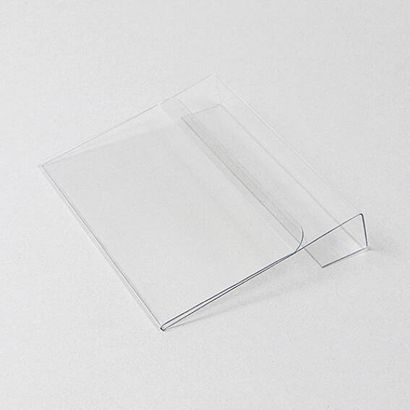 Pochette d'identification pour rehausse-palette en bois, avec pli de serrage, avant raccourci A6