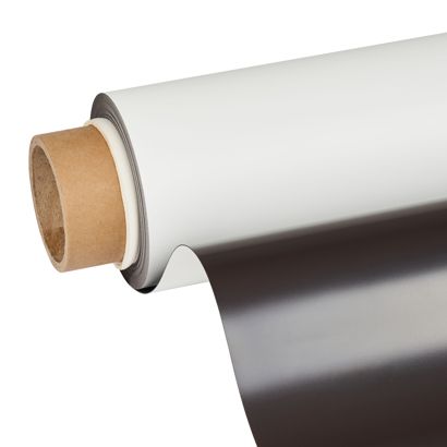 Feuille magnétique, imprimable, blanche 1.020 mm | 10 m | 0,6 mm