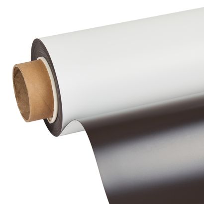 Feuille magnétique, imprimable, blanche 620 mm | 15 m | 0,6 mm
