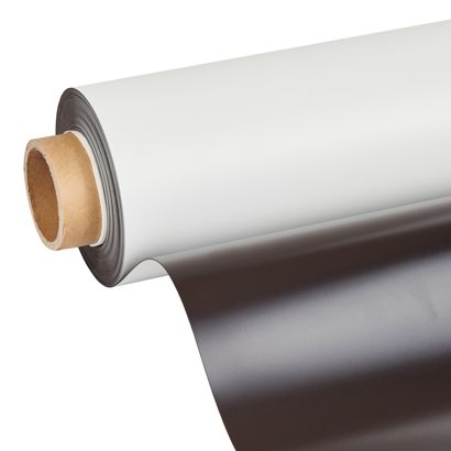 Feuille magnétique, imprimable, blanche 620 mm | 15 m | 0,8 mm