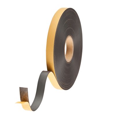 Bande magnétique avec contre-pièce, adhésive 25,4 mm | A - Colle standard