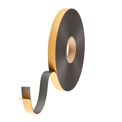 Bande magnétique avec contre-pièce, adhésive 25,4 mm | B - Colle standard