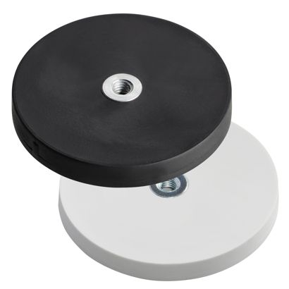 Aimants caoutchoutés avec filetage intérieur 