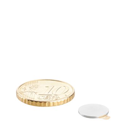 Aimants néodymes en forme de disque, auto-adhésif null | 10 mm x 0,6 mm | null