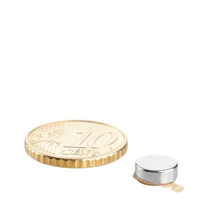 Aimants néodymes en forme de disque, auto-adhésif null | 10 mm x 3,5 mm | null
