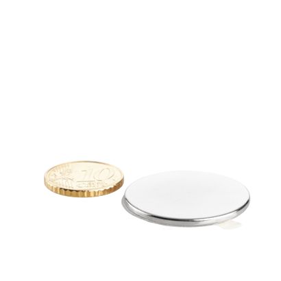 Aimants néodymes en forme de disque, auto-adhésif null | 30 mm x 2 mm | null
