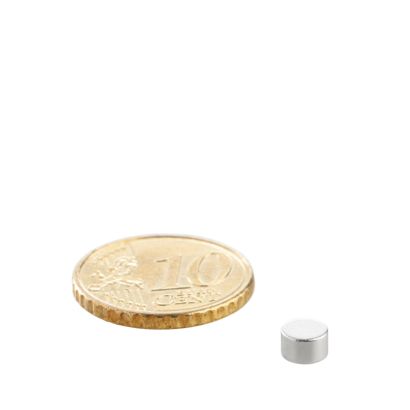 Aimants néodymes en forme de disque 5 mm x 3 mm | N35, axial (parallèle à la hauteur)