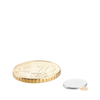 Aimants néodymes en forme de disque, auto-adhésif null | 9,5 mm x 0,75 mm | null