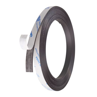 Bande magnétique adhésive, forte 10 mm | 1 mm | 5 m