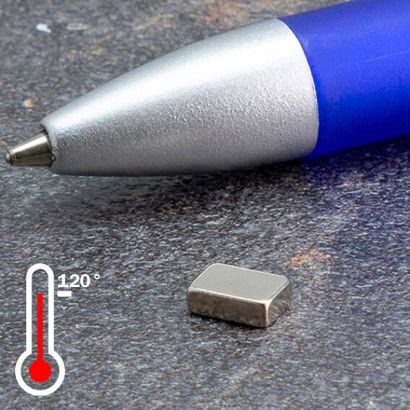Aimants carrés néodyme, nickelé 6 x 4 mm | 2 mm