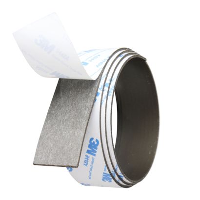 Bande magnétique néodyme, adhésive, extra forte 20 mm | 480 g/cm² | 1 m | 1,5 mm