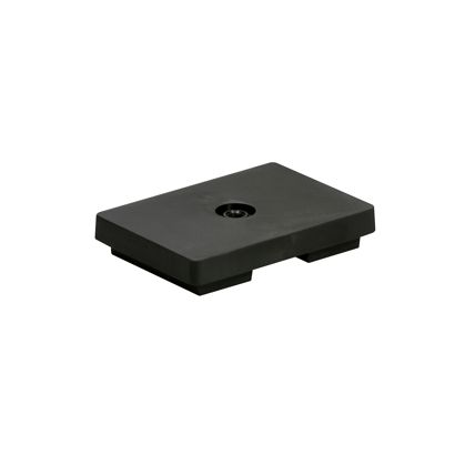Aimants caoutchoutés, rectangulaires, avec filetage intérieur null | M5x4,9 mm | 4,6 kg