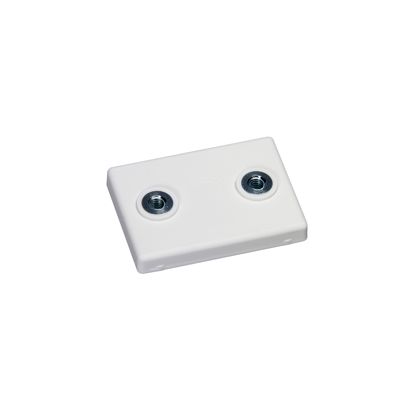 Aimants caoutchoutés, rectangulaires, avec filetage intérieur null | 2x M4x4,5 mm | 14,9 kg