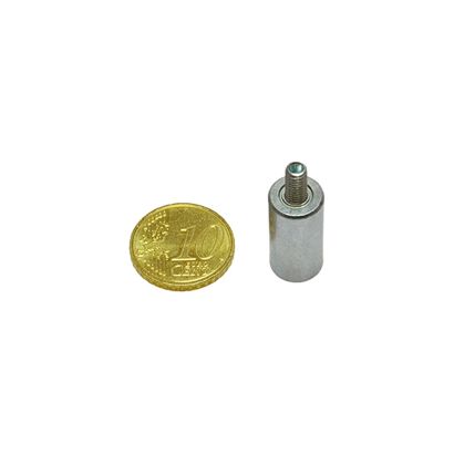 Aimants grappin cylindrique AlNiCo avec filetage 10 mm