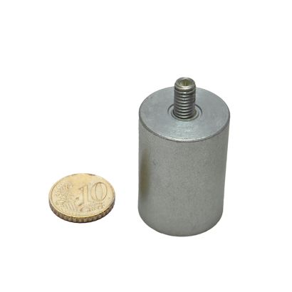 Aimants grappin cylindrique AlNiCo avec filetage 25 mm