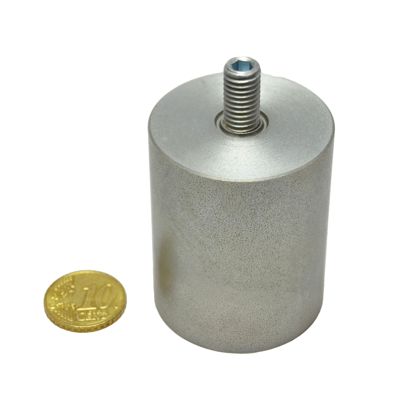 Aimants grappin cylindrique AlNiCo avec filetage 40 mm