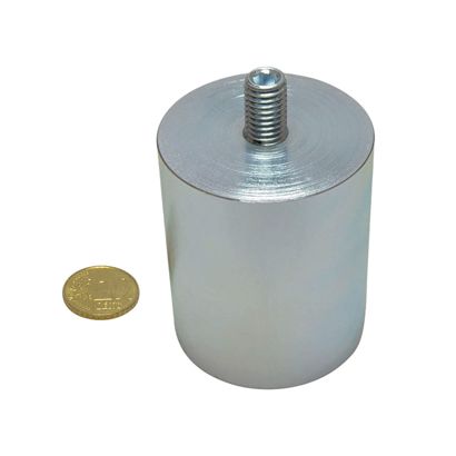 Aimants grappin cylindrique AlNiCo avec filetage 50 mm