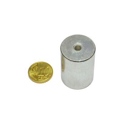 Aimants grappin cylindrique AlNiCo avec filetage intérieur 25 mm | null