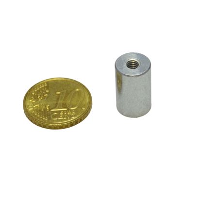 Aimant grappin cylindrique en néodyme avec filetage intérieur 10 mm | 16 mm