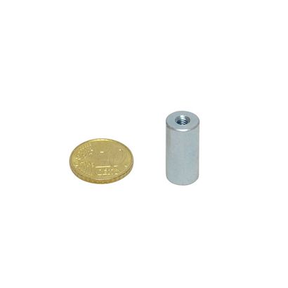 Aimant grappin cylindrique en néodyme avec filetage intérieur 10 mm | 20 mm