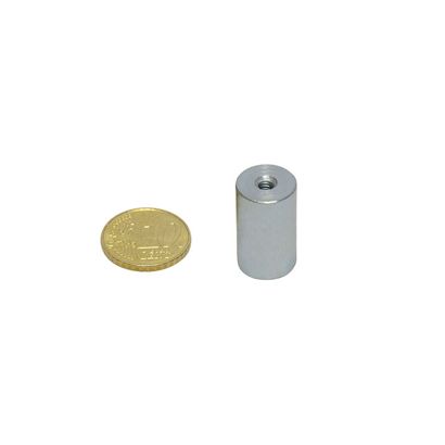 Aimant grappin cylindrique en néodyme avec filetage intérieur 13 mm | 20 mm