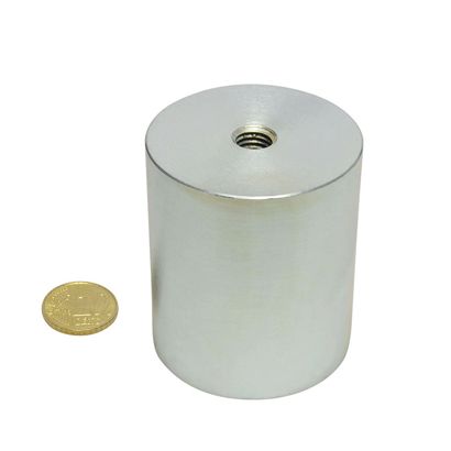 Aimant grappin cylindrique en néodyme avec filetage intérieur 50 mm | 60 mm