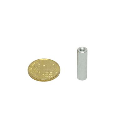 Aimant grappin cylindrique en néodyme avec filetage intérieur 6 mm | 20 mm