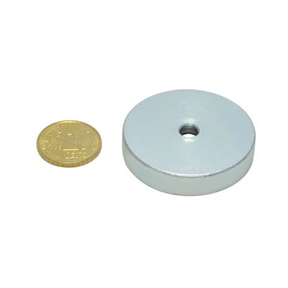 Aimants en pot SmCo avec perçage et abaissement 40 mm