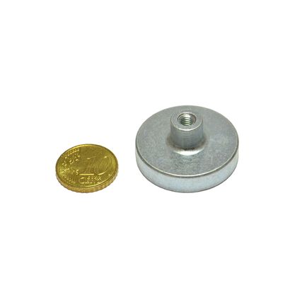 Aimants en pot SmCo avec manchon fileté 32 mm