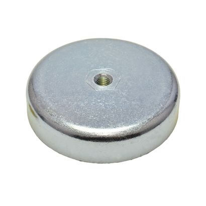Aimants en pot en ferrite avec filetage intérieur 80 mm | M8  | 18 mm
