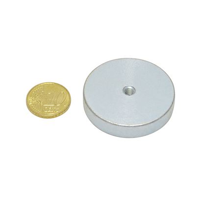 Aimants en pot en néodyme avec filetage intérieur 40 mm