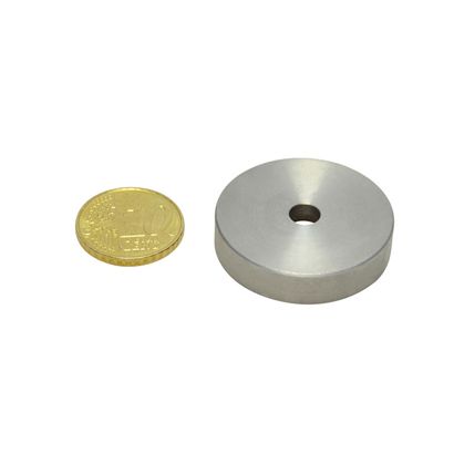 Aimants en pot SmCo avec alésage cylindrique, boîtier en acier inoxydable 32 mm