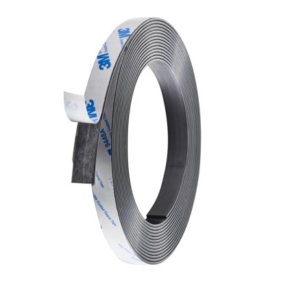 Bande magnétique adhésive, forte 12,7 mm | 5 m | 1,5 mm