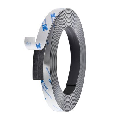 Bande magnétique adhésive, forte 15 mm | 5 m | 1,5 mm