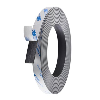 Bande magnétique adhésive, forte 15 mm | 5 m | 2 mm