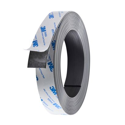 Bande magnétique adhésive, forte 25,4 mm | 5 m | 1,5 mm